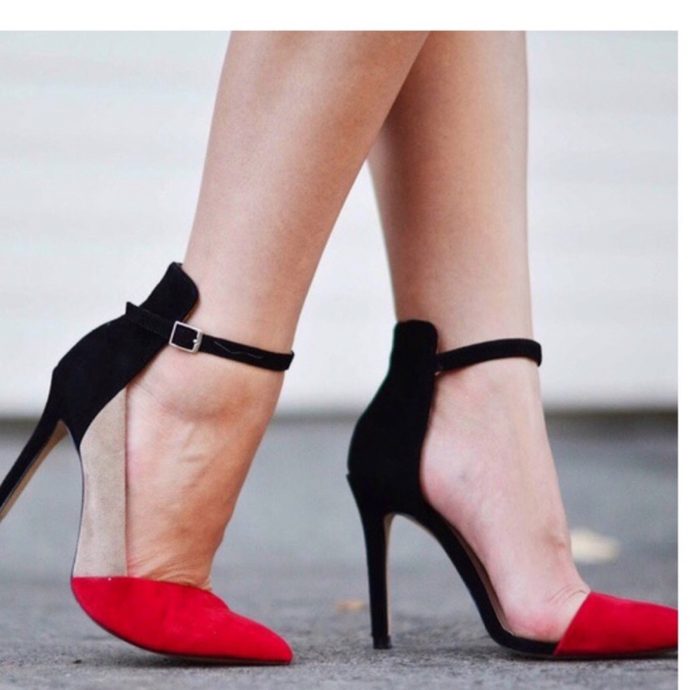 Zara heels multi color- used